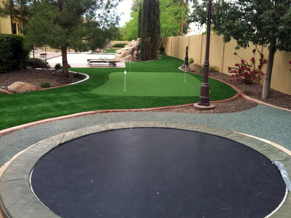 Grass Turf Parks Arizona Putting Green Backyard Designs